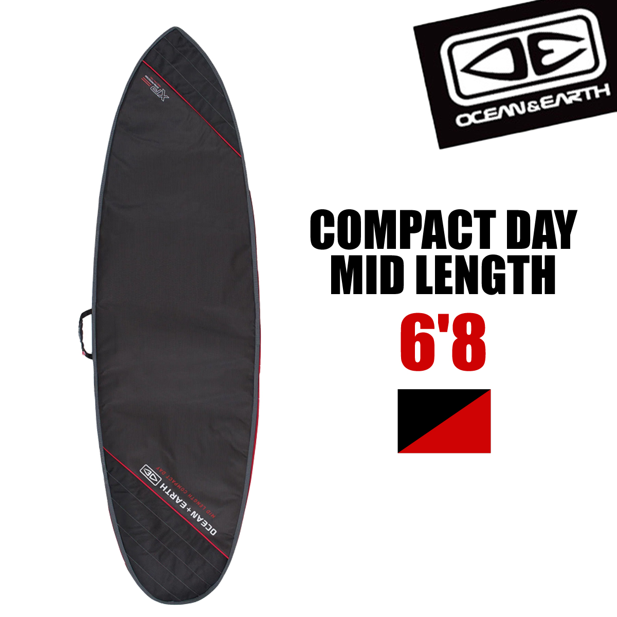 メーカー直送 ボードケース ハードケース O&E COMPACT DAY MID LENGTH