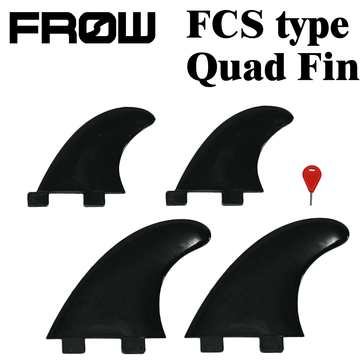 FROW フロー フィン クアッド クワッドフィン FCSタイプ FIN