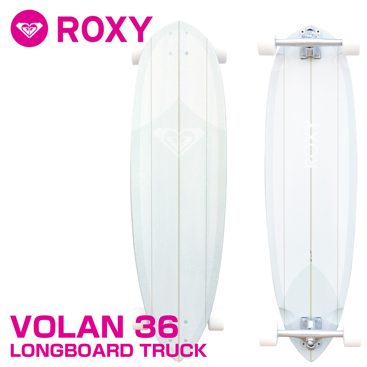 メーカー直送 営業所止め ROXY ロキシー VOLAN 36 SKATEBOARD スケートボード スケボー サーフスケート 陸トレ オフトレ ロング