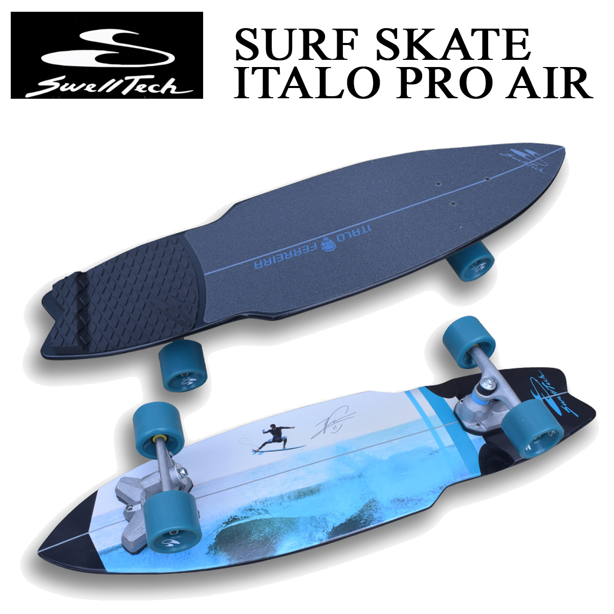 メーカー直送 スケートボード SWELLTECH スウェルテック SURF SKATE ITALO PRO AIR 37インチ サーフスケート  イタロプロモデル