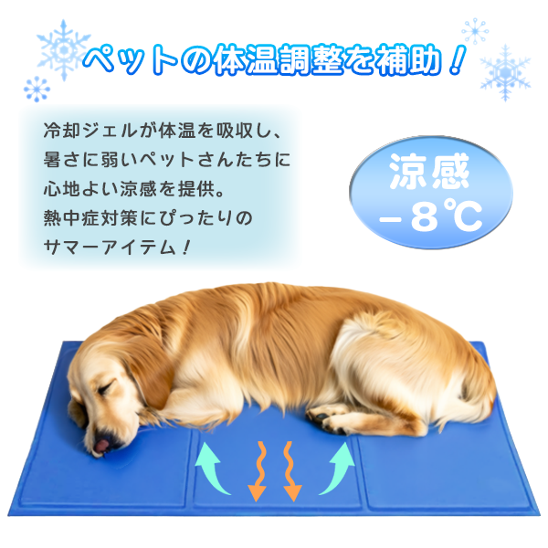 ひんやり冷感ジェルマット 90×50cm ペット用 クールマット 冷感 ジェルマット ひんやり 犬 猫 多頭飼い 大型犬 マット 夏 ペット用品  冷暖房、季節用品