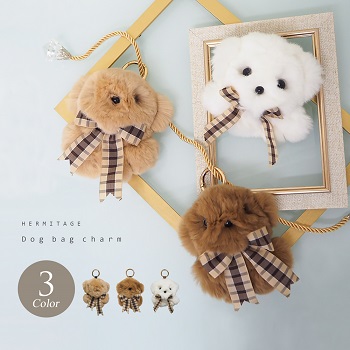 【HERMES】犬が可愛い！ ☆ バッグチャーム Buddy ☆ HERMES】犬が可愛い！ ☆ バッグチャーム Buddy ☆