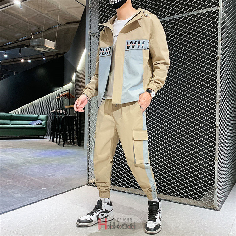 ウインドブレーカー メンズ 上下セット 春服 セットアップ ジャージ上下 ジャケット カーゴパンツ スポーツ 部屋着 作業服 父の日  :xhk21011910:XHKヤフー店 - 通販 - Yahoo!ショッピング