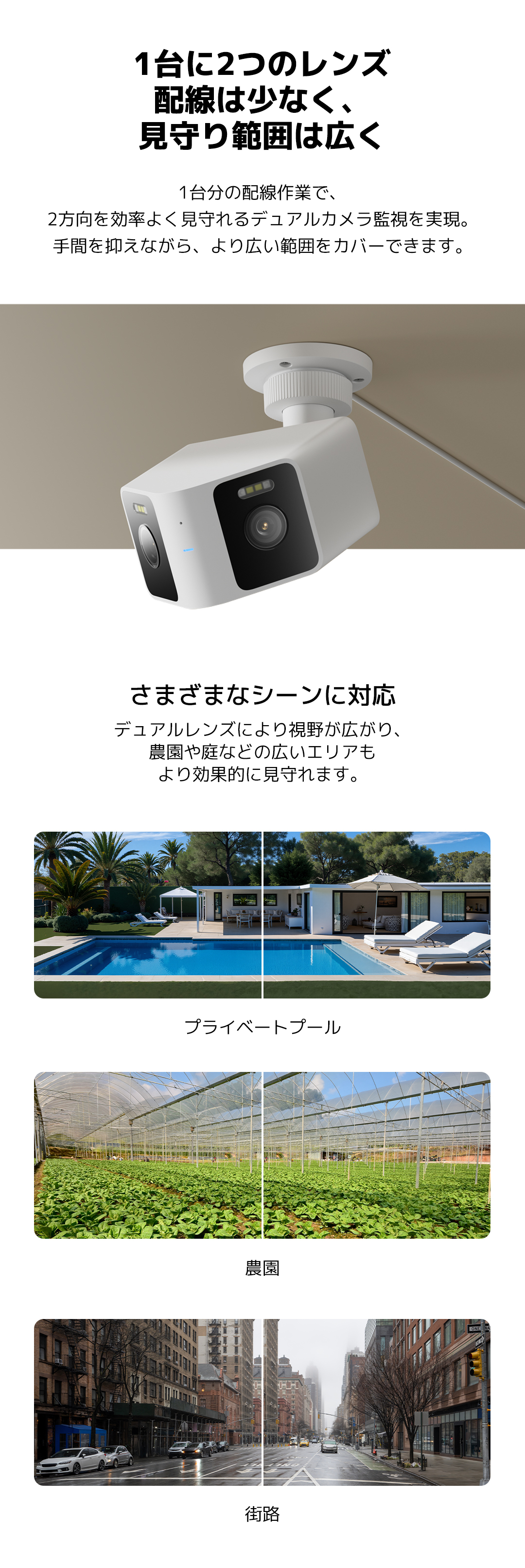 新発売！】Xiaomi 屋外カメラ CW100 Dual 防犯カメラ 幅広いシーンに