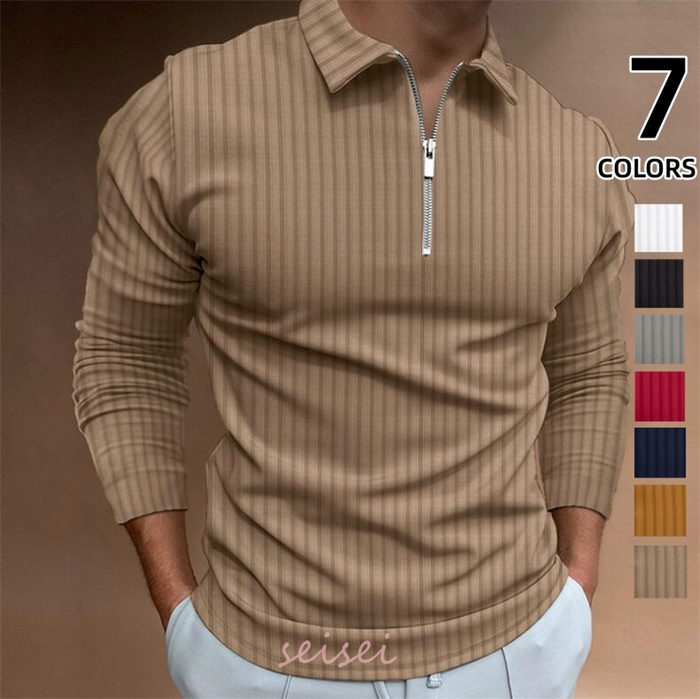 ゴルフシャツ3枚セット メンズポロシャツ 長袖 Lサイズ SMCS03301.jpg