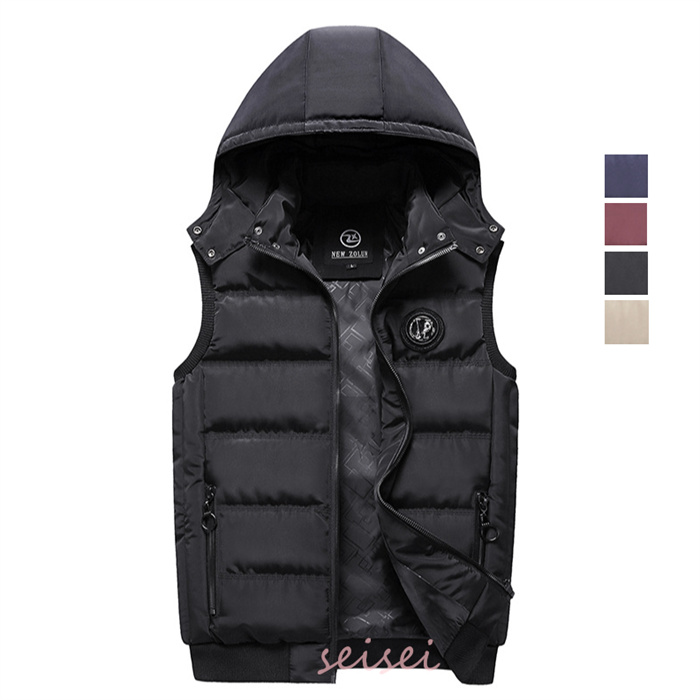 ダウンベスト メンズ 秋冬 男女兼用べスト フード付き キルティング