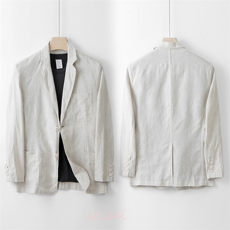 ★希少 麻混合★ LARDINI ダブル テーラード ジャケット 麻 46 M ☆希少 麻混合☆ LARDINI ダブル テーラード ジャケット 麻 46 M