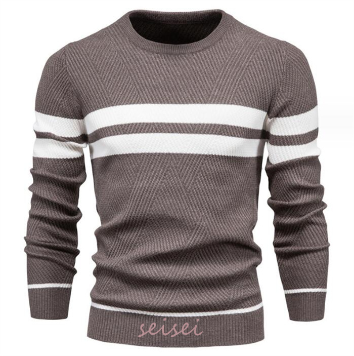ニットセーター メンズ 春秋 20代 30代 丸首 セーター ニット 長袖