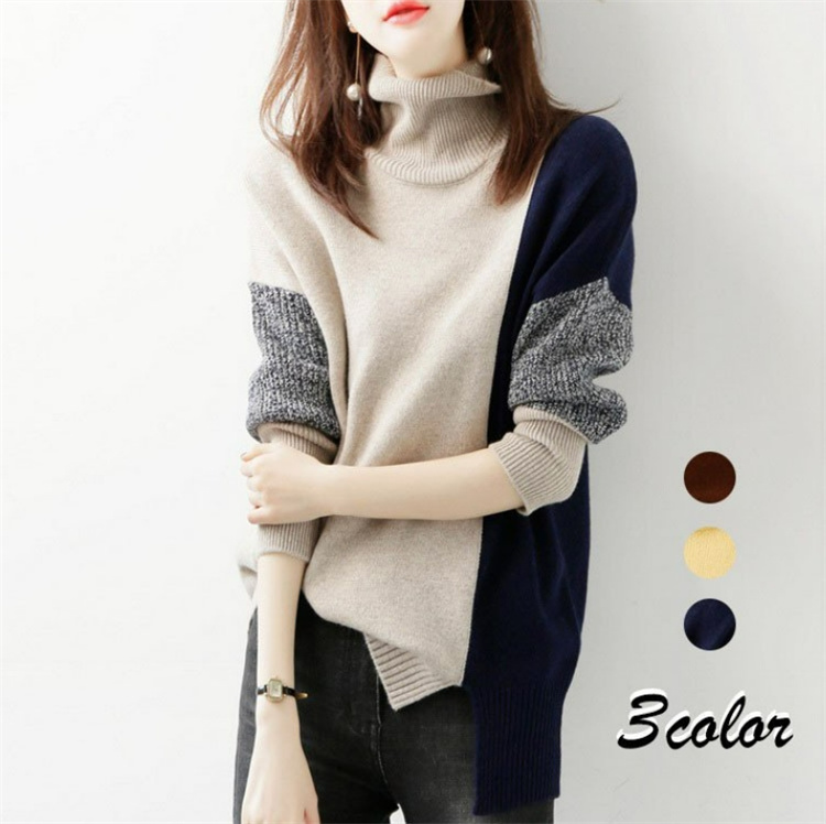 ニット レディース 30代 トップス 長袖 ハイネック 秋冬 オシャレ 韓国