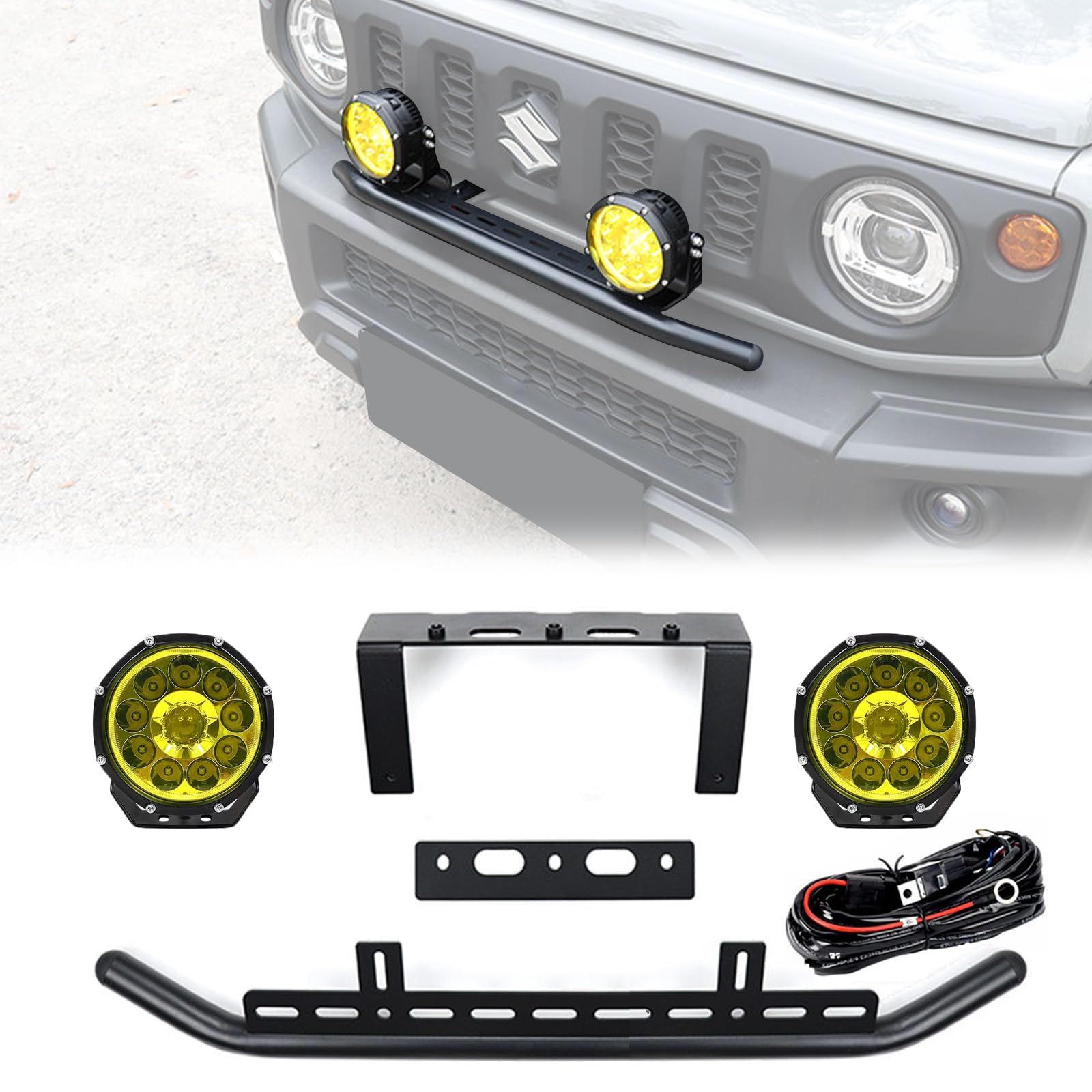 新型スズキジムニー フロントバンパーガード JB64 ジムニーシエラJB74