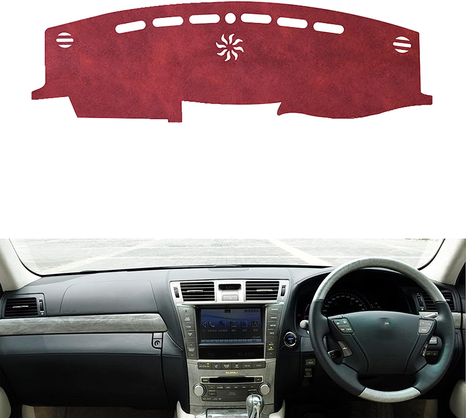 車用ダッシュボードマット 適合レクサスLS460 LS460L LS600L LS460H LS600H 2006-2011車のダッシュボード用の抗紫外線パッド、車内 ダッシュボードカバー 保護マ |  | 03