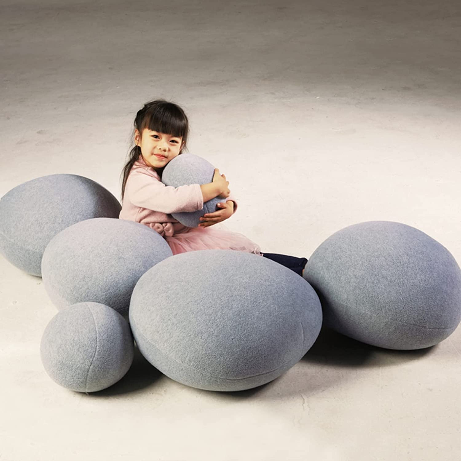 ストーン 抱きまくら 3D模造色 玉石 クッション おもちゃ セット
