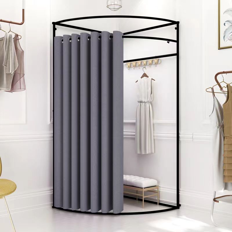 簡易更衣室 フィッティングルーム 試着室 間仕切りカーテン 組み立て