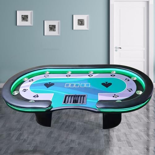 ポーカーテーブル トップ カップホルダー付き カジノ テキサス
