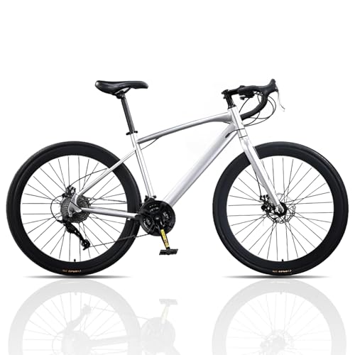 自転車 ロードバイク 700c 700×28c 24段変速MTB 高炭素鋼フレーム 前後