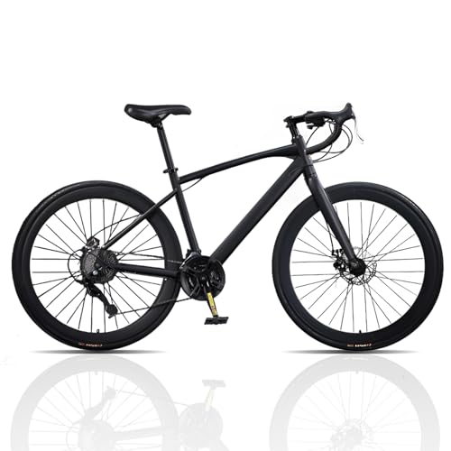 自転車 ロードバイク 700c 700×28c 24段変速MTB 高炭素鋼フレーム 前後