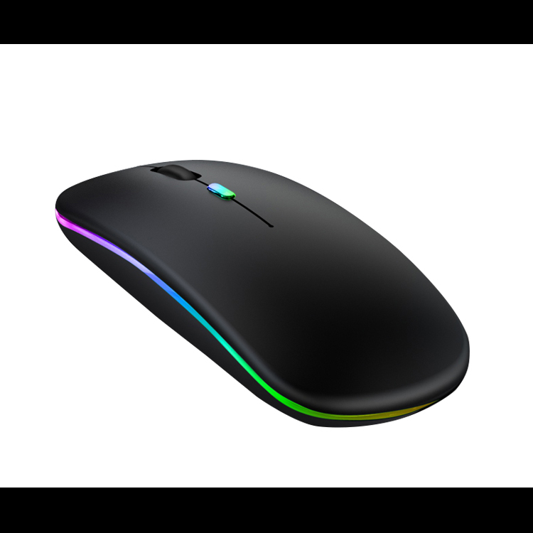 ワイヤレスマウス Bluetooth5.2 マウス 充電式 超薄型 静音 2.4GHz 無線 7色ライ付 3DPIモード 光学式 無線マウス 高精度 軽量 最大90日持続 パソコン ギフト｜xjazxin｜02
