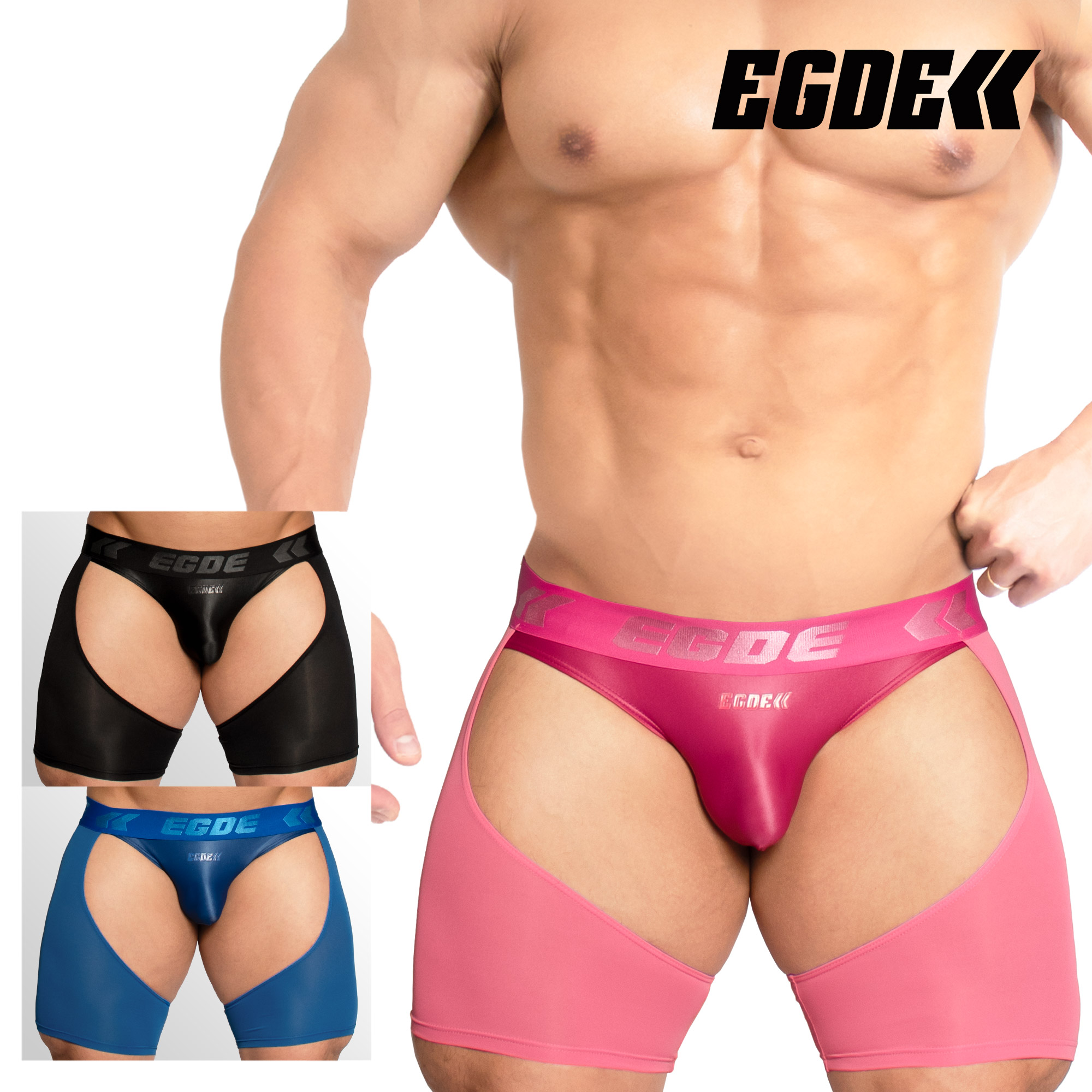 �y3993�zRAVE super low-rise chaps pants