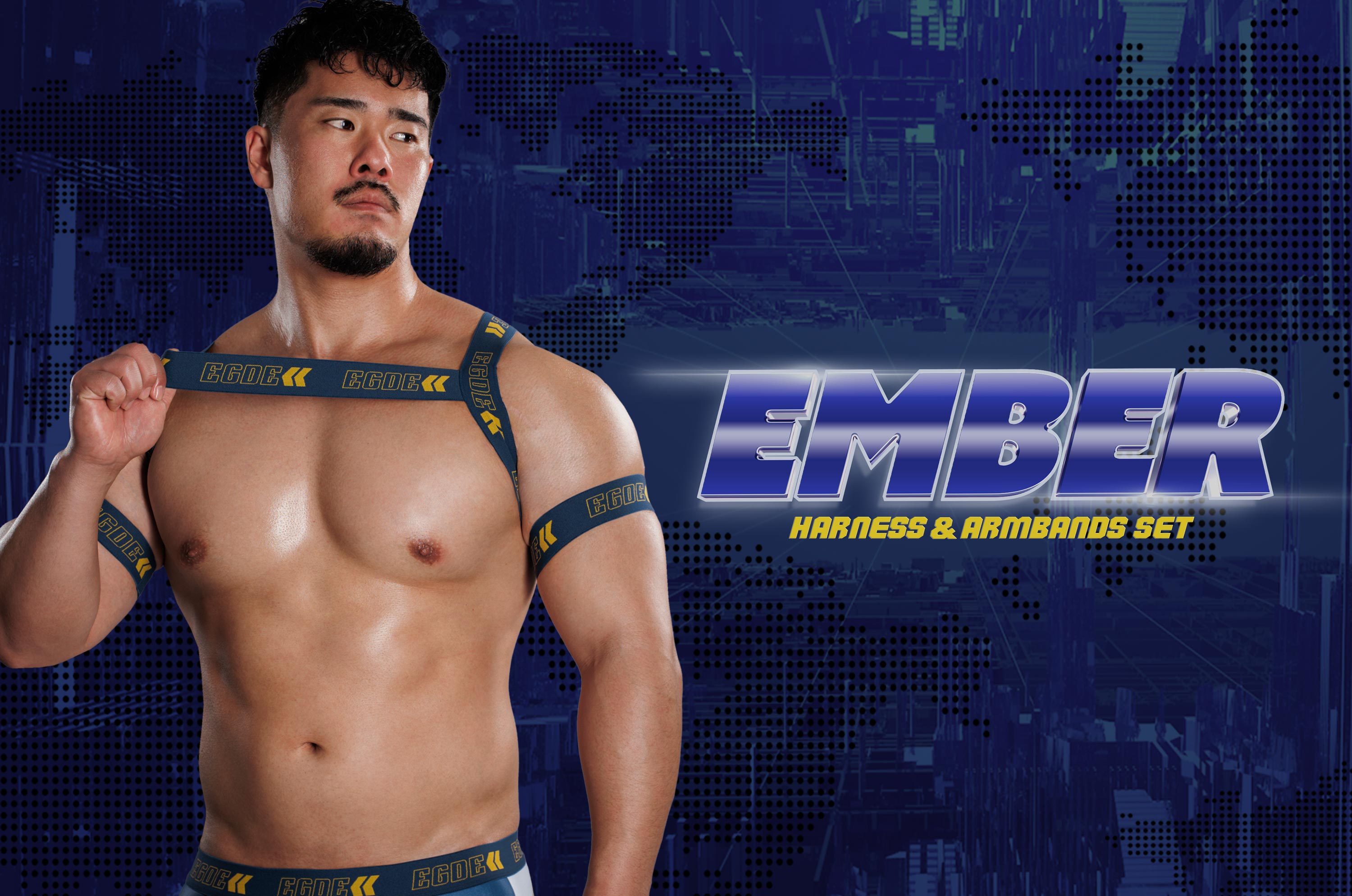 EGDE EMBER ハーネス&ボクサー 上下セット XXL Navy 4016】EMBER harness & armbands set : EGDE公式Yahoo!店 - 通販