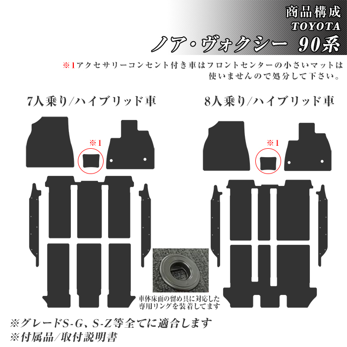 ゴムマット トヨタ ノア ヴォクシー 90系 ゴムマット ラバー製 フロアマット ステップマット付 令和4年1月〜 防水 撥水 洗えるゴムマット :  ty527-ru : フロアマット専門店エックスマット - 通販 - Yahoo!ショッピング