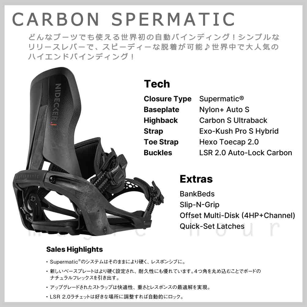 NIDECKER（ナイデッカー） 予約商品 スノーボード ビンディング