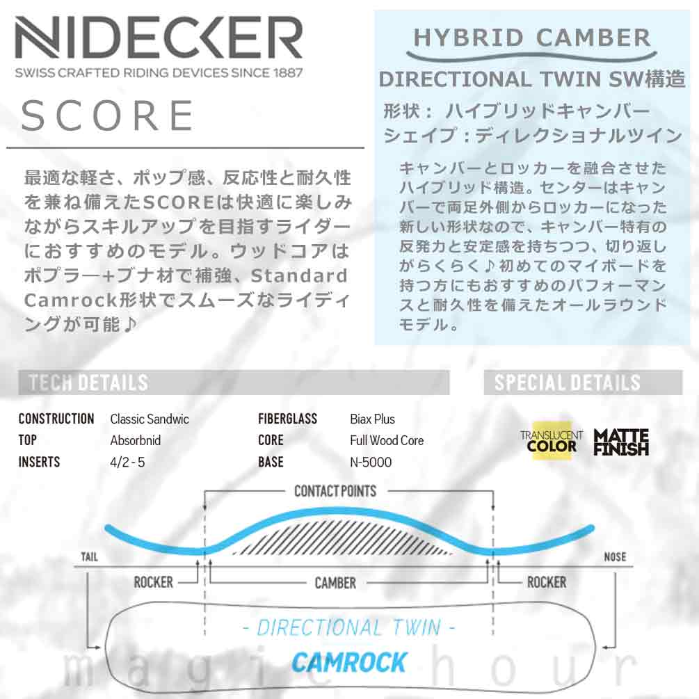 NIDECKER スノーボード 板 メンズ 2点 セット ナイデッカー