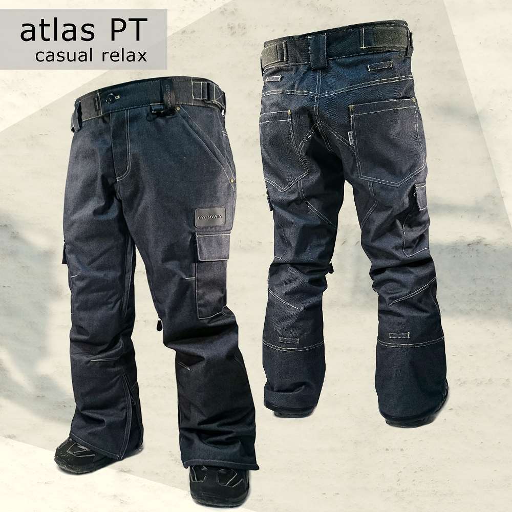 スノーボード スノボー ウェア メンズ 下 レディース スリム 細身 パンツ ストレート デニム パンツ 下 Crossover クロスオーバー Atlas Pants Csw8505 カーゴ ストレート Csw8505 マジック アワー