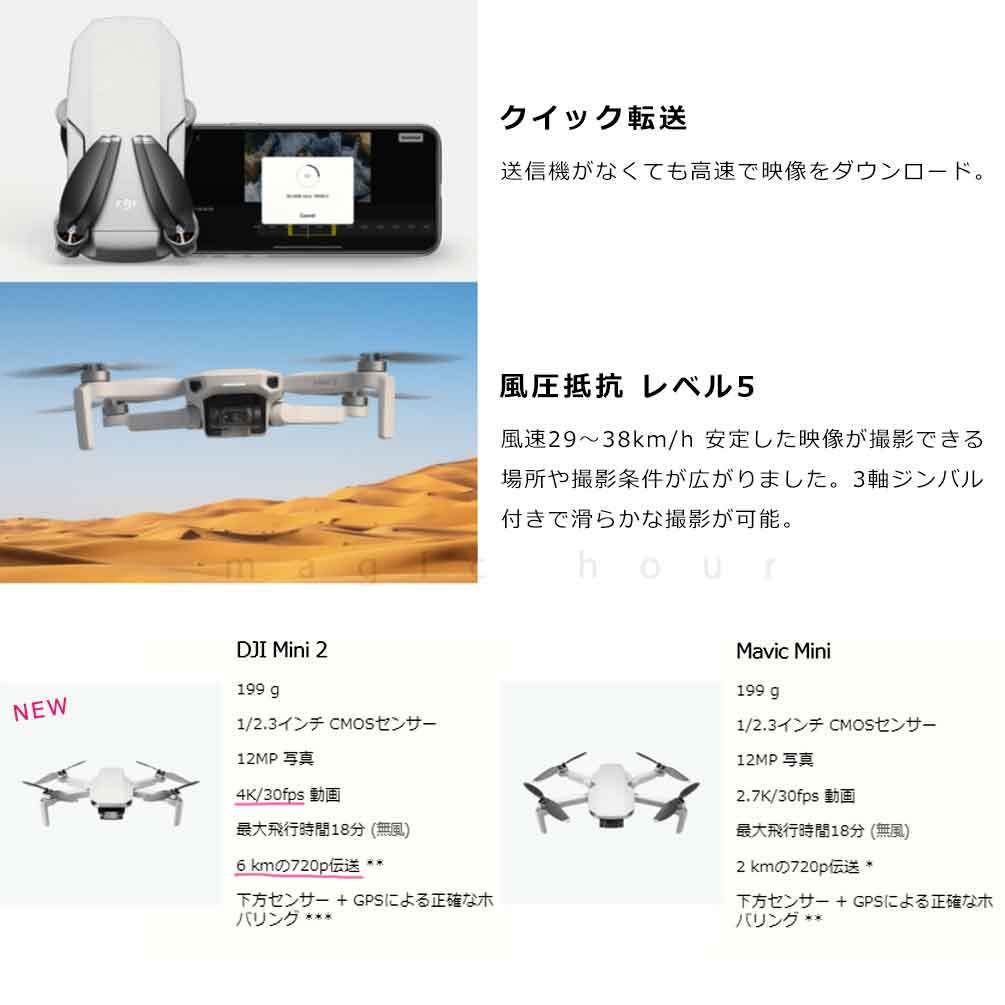 ドローン カメラ付き 小型 軽量 DJI MAVIC MINI 2 Fly More Combo + 