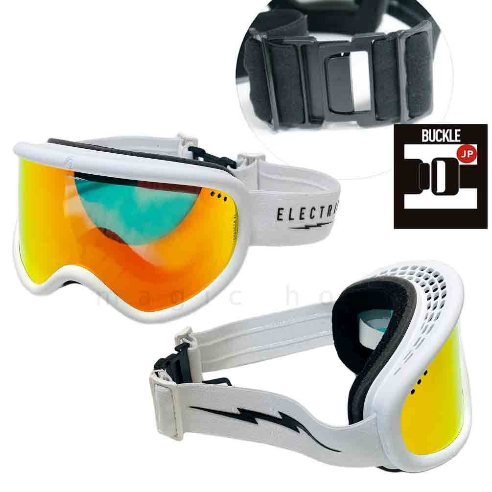 スノーボード スノボー ブランド ゴーグル エレクトリック ELECTRIC CHARGER XL メンズ レディース スノーゴーグル スキー ミラー  くもり止め 眼鏡対応 白