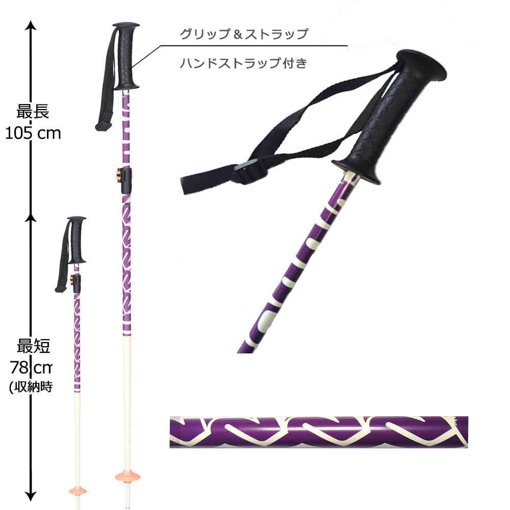 K2 スキーストック ポール K2 SPROUT スプラウト ジュニア こども 伸縮