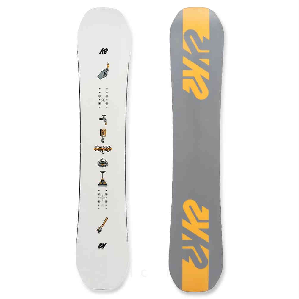 スノボードセット K2 afterBlack157cm ツイン キャンバー K2 スノーボード 板 メンズ 2点 セット ケーツー AFTERBLACK ツイン