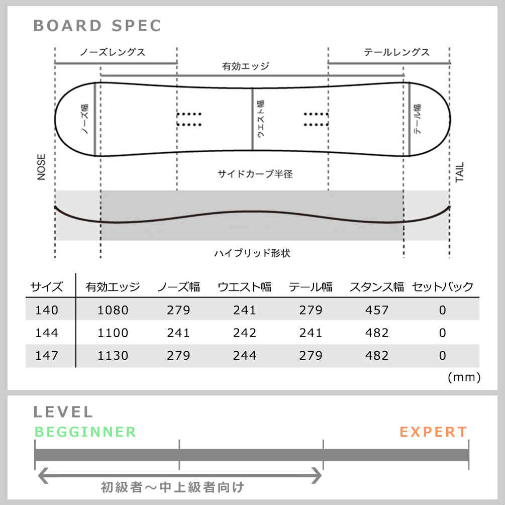 K2 スノーボード 板 レディース 単品 ケーツー SPELLCASTER ツイン