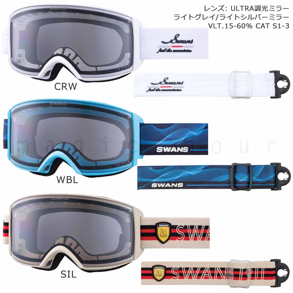 SWANS スキーゴーグル レッド ミラー　Y22 SWANS（スワンズ） スキーゴーグル メンズ レディース スノー ゴーグル