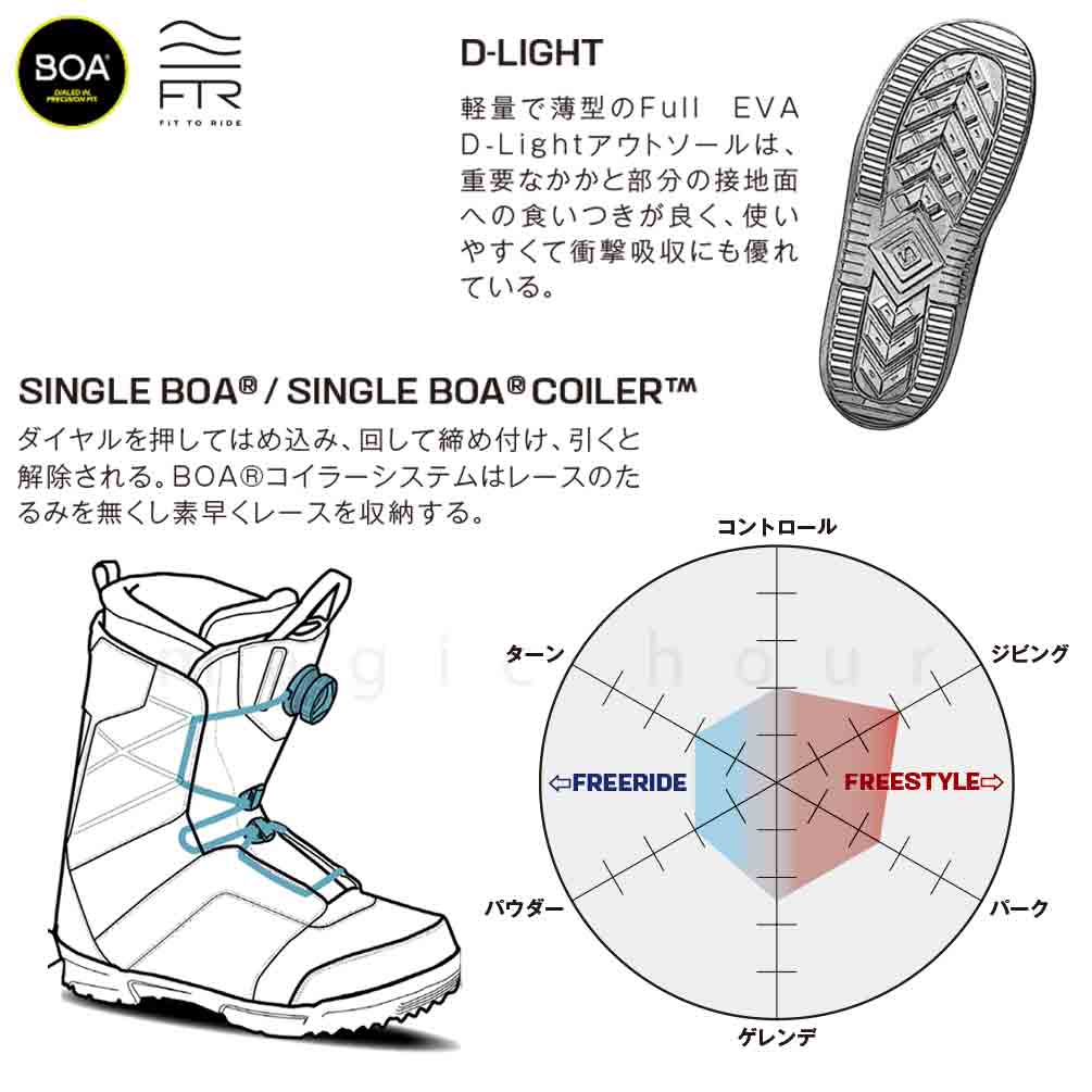 2回着用 レディース 24cm SALOMON SCARLET レースブーツ Wmns Scarlet - Action Rideshop