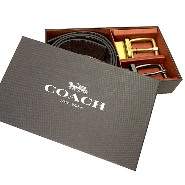 COACH（コーチ） 送料無料 ベルト メンズ レザー ベルト セット 専用