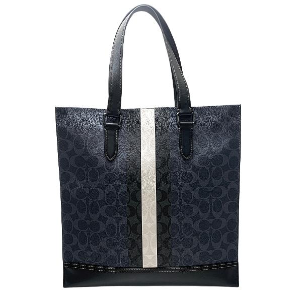 COACH ネイビー /グレー /デニムトートバッグ/シグネチャー 公式】COACH – コーチ | フィールド トート 40 シグネチャー デニム