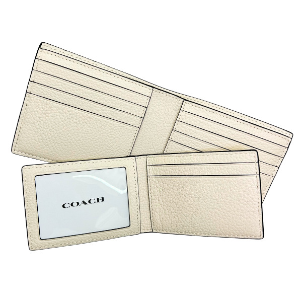COACH コーチ 財布 メンズ 折り財布 レザー スケッチ プリント