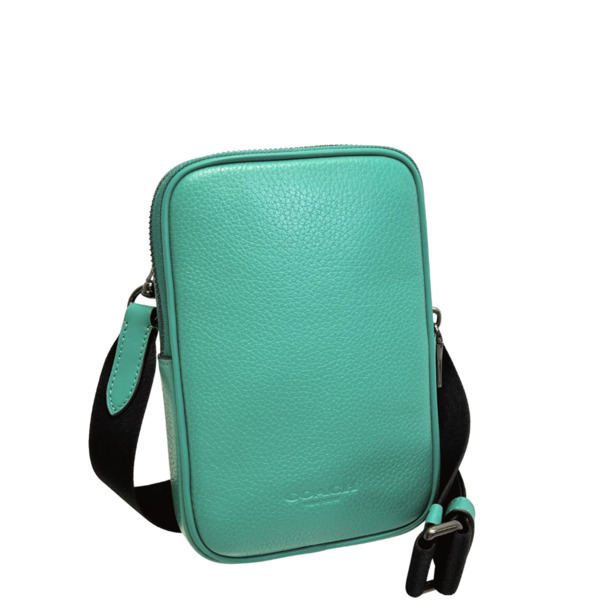 未使用✨COACH メッセンジャー ショルダーバッグ リーグ シグネチャー 緑 COACH（コーチ） バッグ メンズ ショルダーバッグ レザー エイデン