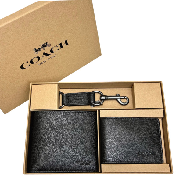 COACH（コーチ） 財布 メンズ 折り財布 レザー 3in1 ウォレット