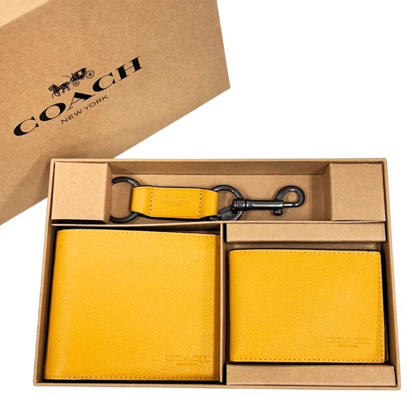 COACH（コーチ） 財布 メンズ 折り財布 レザー 3in1 ウォレット