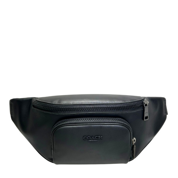 【新品】COACH コーチ ボディバッグ レザー ブラックCT754 QB/BK COACH コーチ バッグ ボディバッグ CT754 QBBK ベルトバッグ