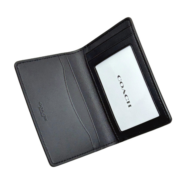 コーチ 財布 メンズ COACH 折り財布 シグネチャー ID ウォレット カードケース CW367 NRX タン×ブラック cw367_nrx_5.jpg