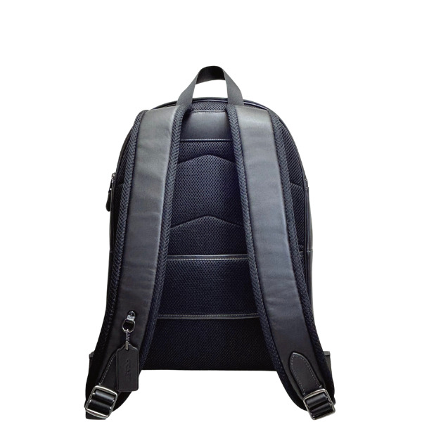 COACH バックパック 黒 青 白 ストライプ ストライプ Coach(コーチ) バックパック・リュック(メンズ