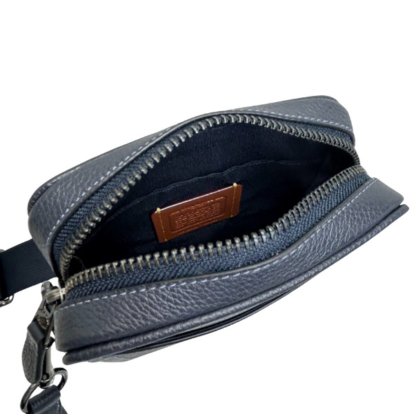 COACH ネイビー ショルダー ロゴ入り COACH レディースショルダーバッグ（色：ネイビー系）｜バッグ