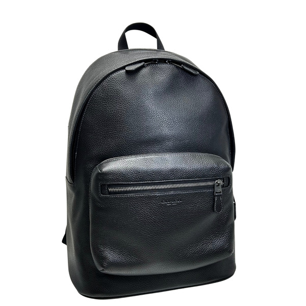 【COACH】牛革メンズリュック　バックパック　ネイビー COACH - コーチ レザーリュックサック バックパック ネイビーの