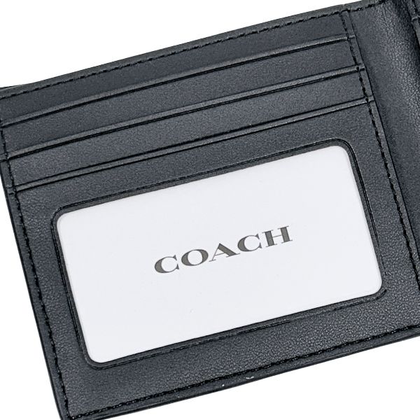 COACH（コーチ） 財布 メンズ 折り財布 シグネチャー ID ビル