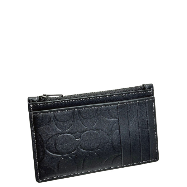 美品 COACH コーチ マネークリップ シグネチャー カードケース
