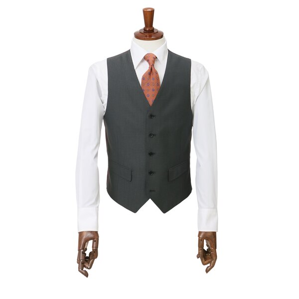 AOYAMA 【洋服の青山】グレー系 メンズ スーツ ベスト付き 三つ揃い