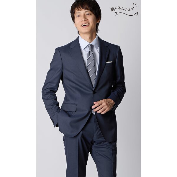 AOYAMA 【洋服の青山】肩くるしくないスーツ 疲れない メンズ スリム