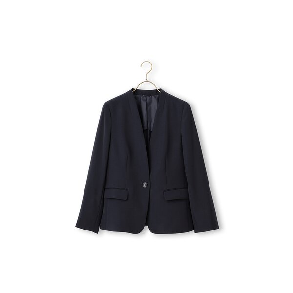 AOYAMA 【洋服の青山】Vカラージャケット レディース スリム 春夏秋冬